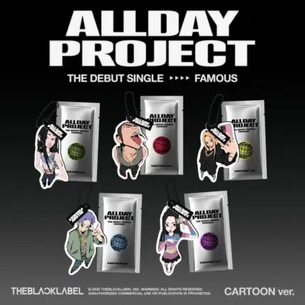 ALLDAY PROJECT FAMOUS CARTOON Ver Official Debut Single Cover