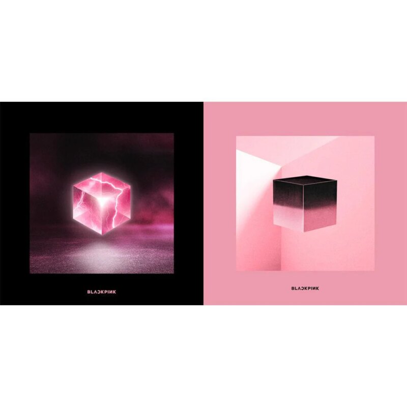 BLACKPINK SQUARE UP Official Album Cover Black and Pink Versions