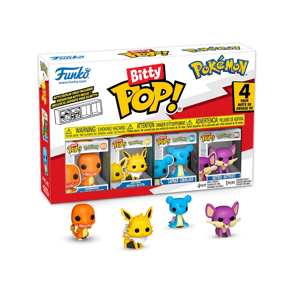 FIG-FNK-PKM-002 Blister 4 figures Bitty POP Pokemon Charmander - Image 1