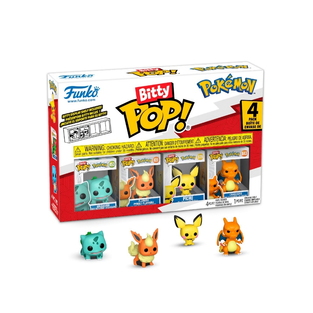 FIG-FNK-PKM-003 Blister 4 figures Bitty POP Pokemon Bulbasaur - Image 1