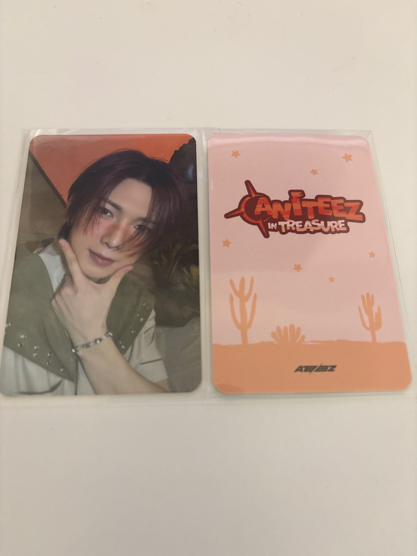 ATEEZ Official photocard Yeosang Aniteez in treasure pop up store 7,00e Ateez Yeosang Official Photocard - Aniteez In Treasure Pop Up Store ver.2 - Image 1