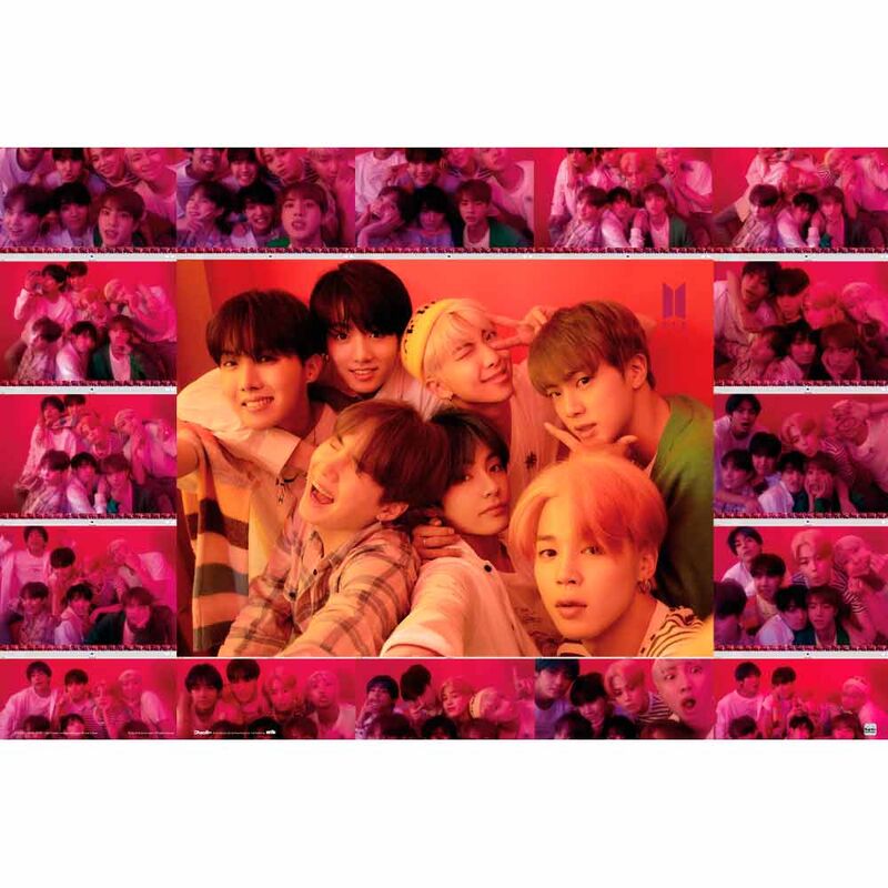BTS Selfie Poster Official OT7 Casual Photo Wall Decor Front